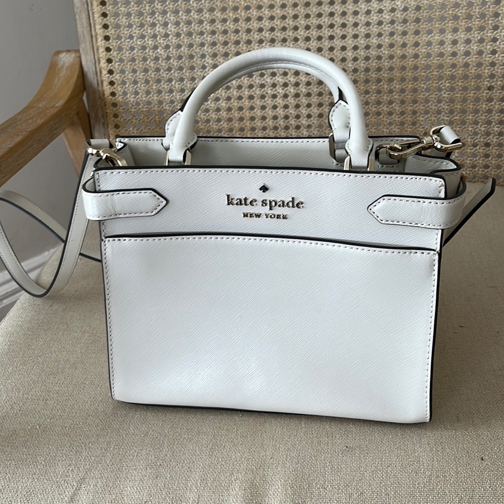 White Kate Spade cross body bag